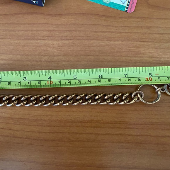 Michael Kors Rose Gold Chunky Bracelet 8” Toggle Closure - Picture 2 of 3